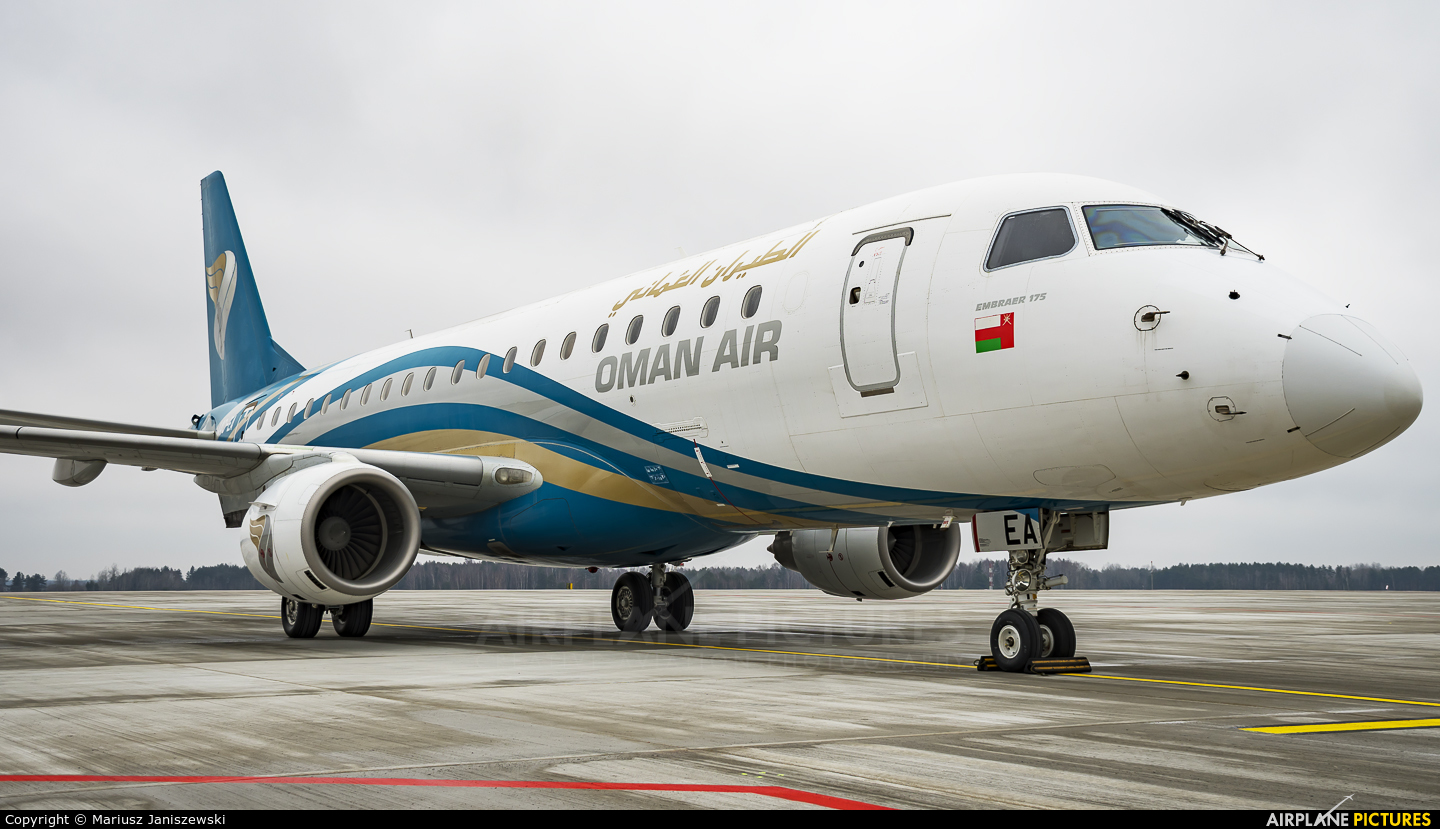 Oman Air A4O-EB aircraft at Katowice - Pyrzowice