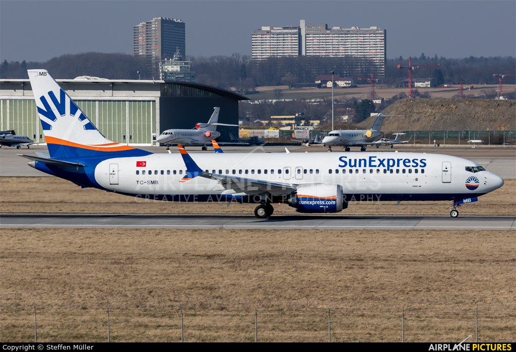 SunExpress TC-SMB aircraft at Stuttgart