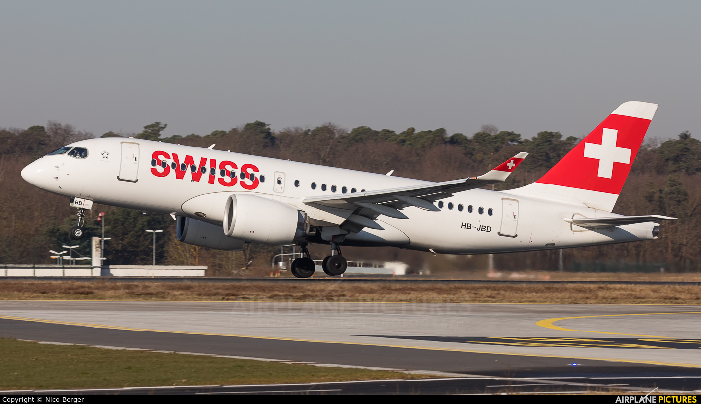 Swiss HB-JBD aircraft at Frankfurt