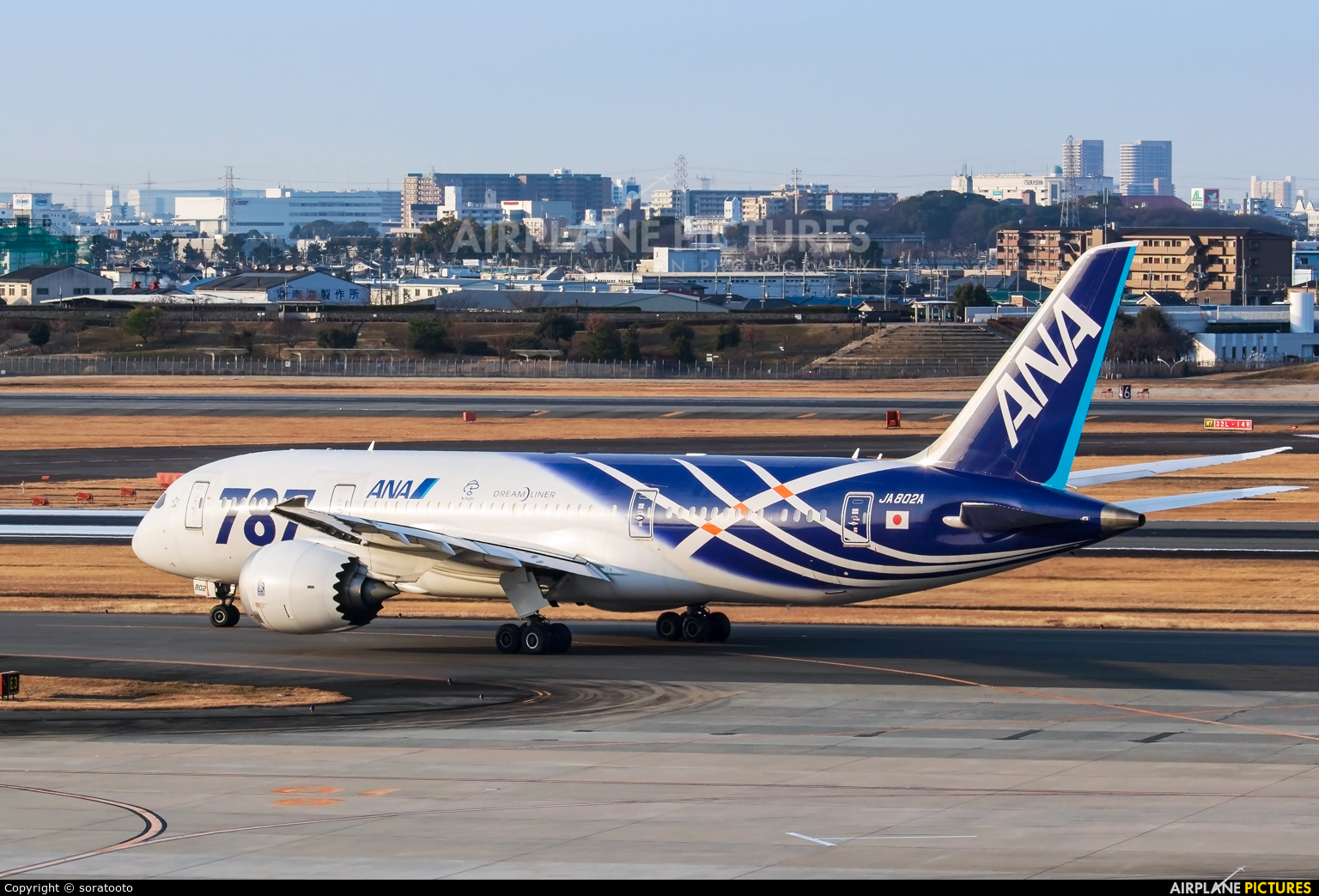 ANA - All Nippon Airways JA802A aircraft at Osaka - Itami Intl