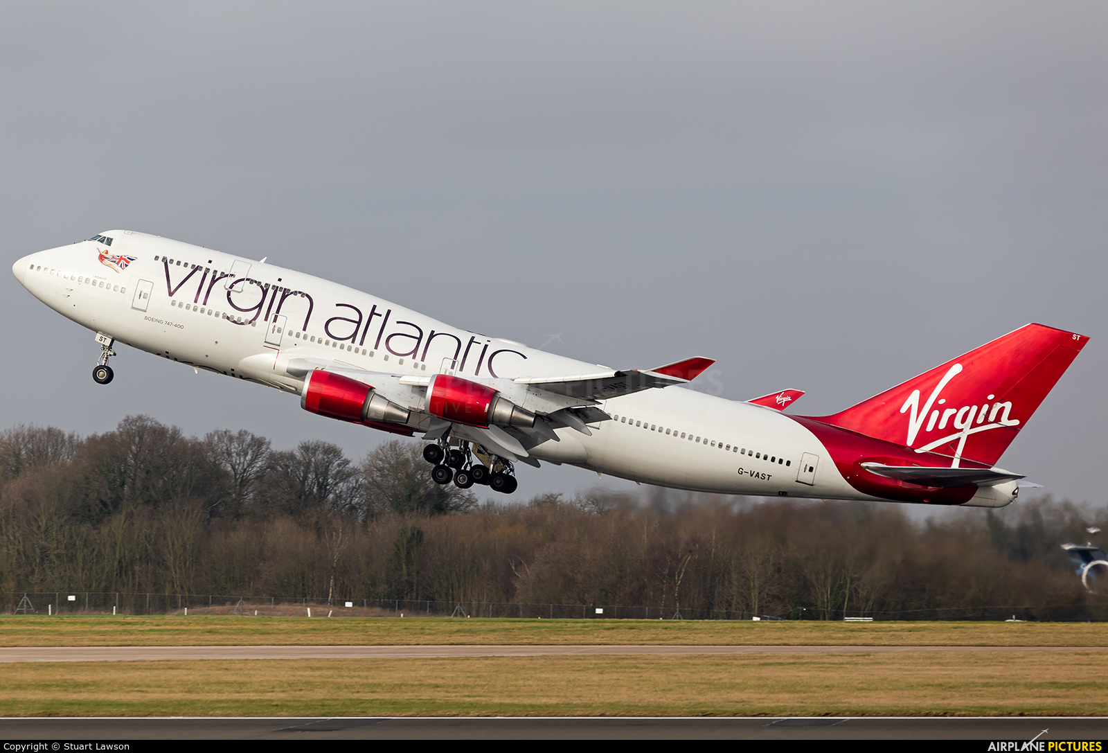 Virgin Atlantic G-VAST aircraft at Manchester