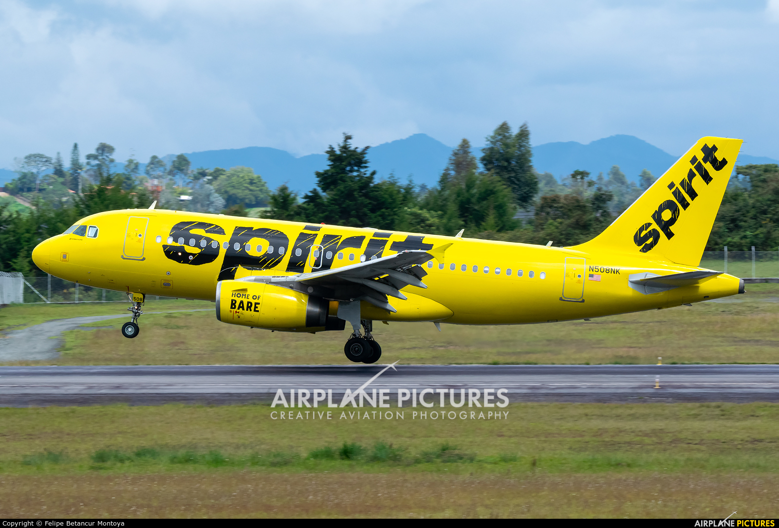 Spirit Airlines N508NK aircraft at Medellin - Jose Maria Cordova Intl