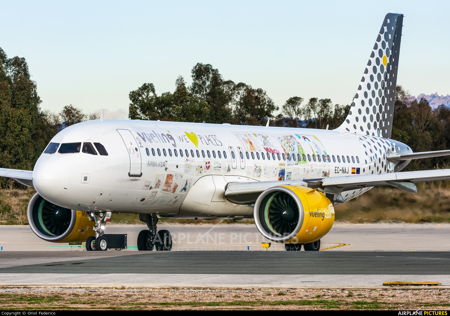 Vueling Airlines EC-NAJ aircraft at Barcelona - El Prat
