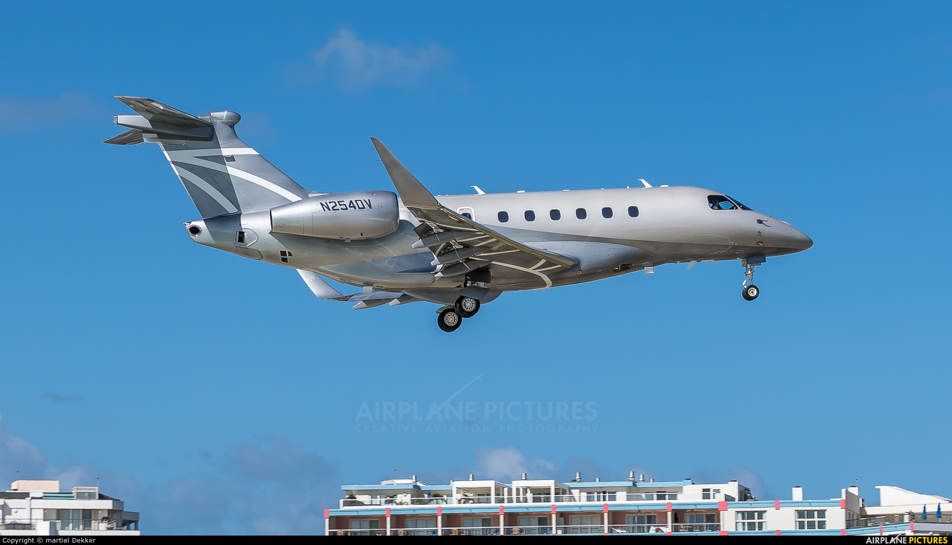 Private N254DV aircraft at Sint Maarten - Princess Juliana Intl