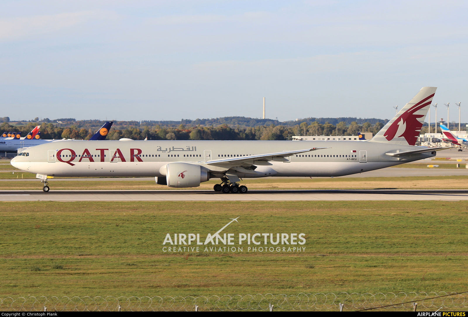 Qatar Airways A7-BEU aircraft at Munich