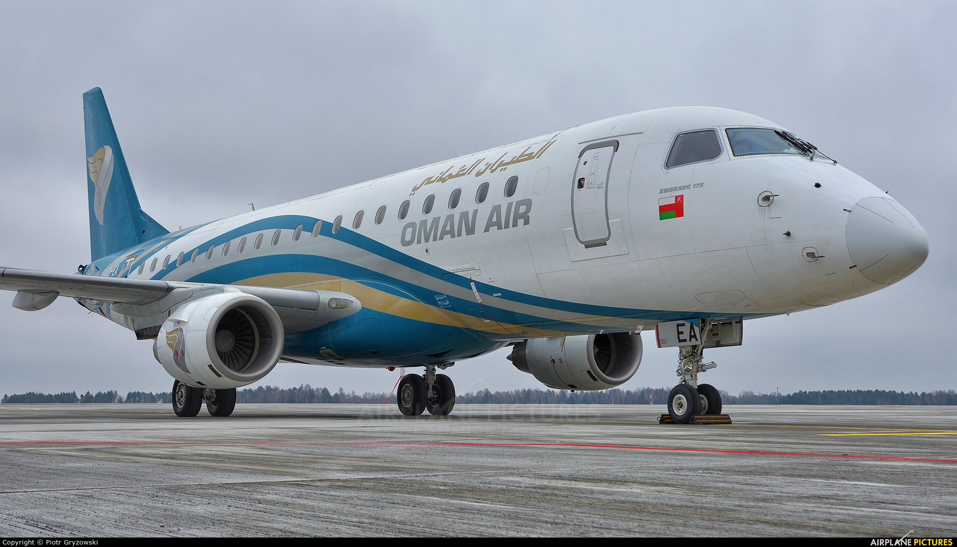 Oman Air A4O-EA aircraft at Katowice - Pyrzowice