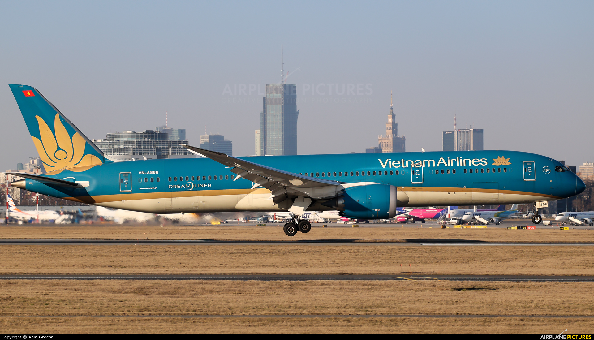 Vietnam Airlines VN-A866 aircraft at Warsaw - Frederic Chopin