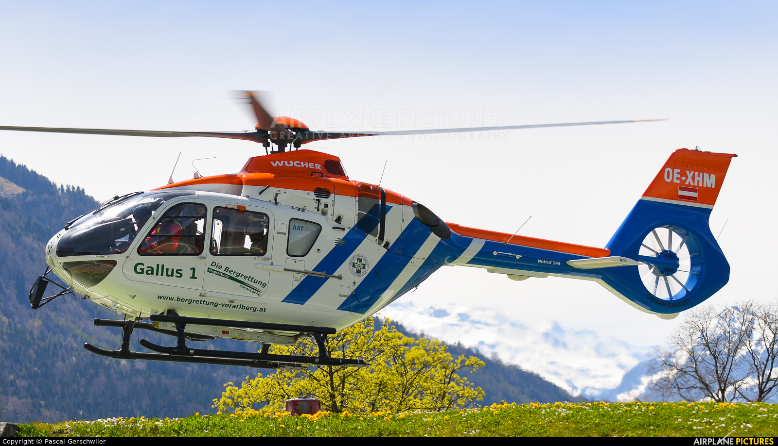 Wucher Helicopter OE-XHM aircraft at Off Airport - Austria