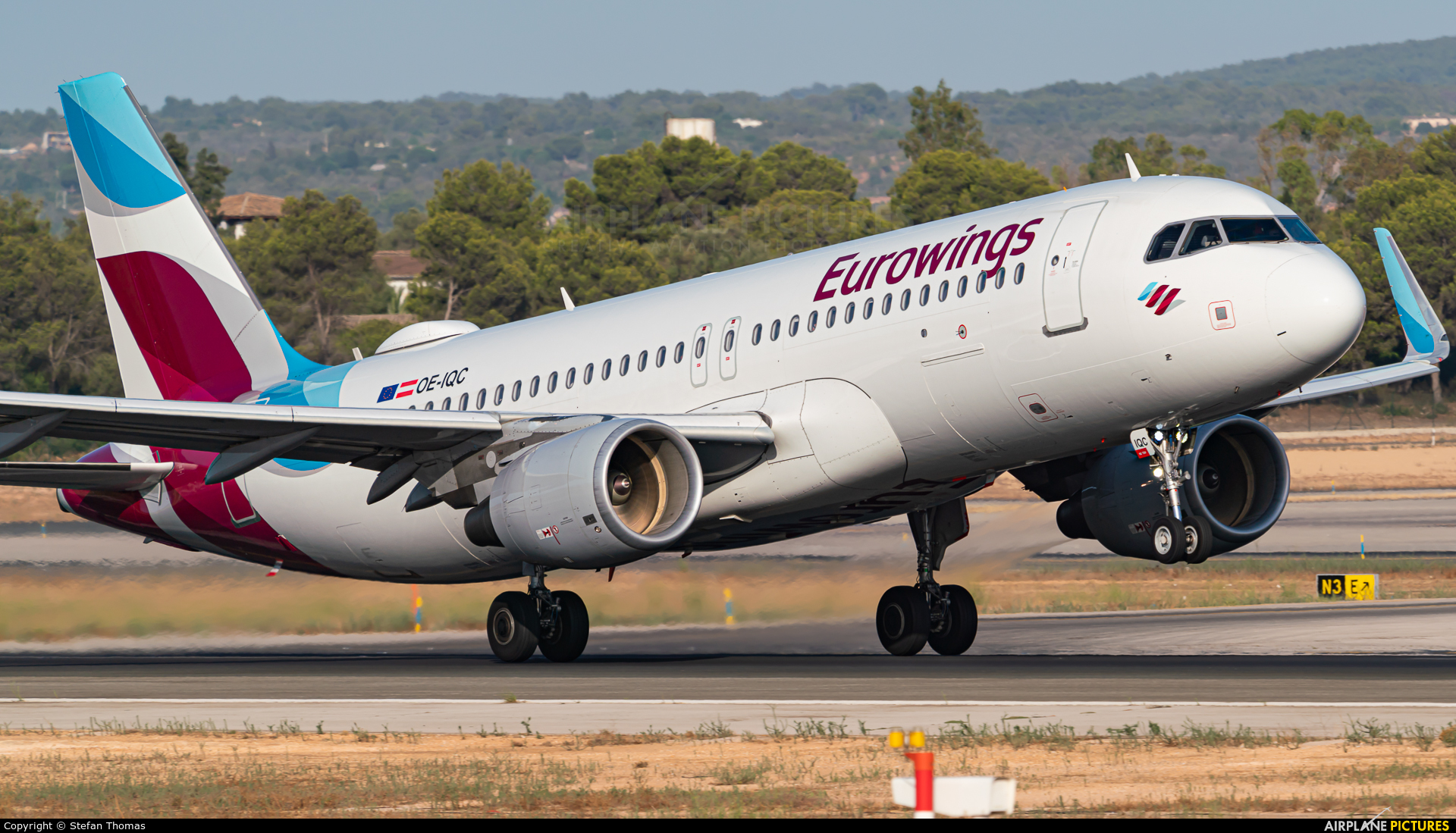 Eurowings Europe OE-IQC aircraft at Palma de Mallorca
