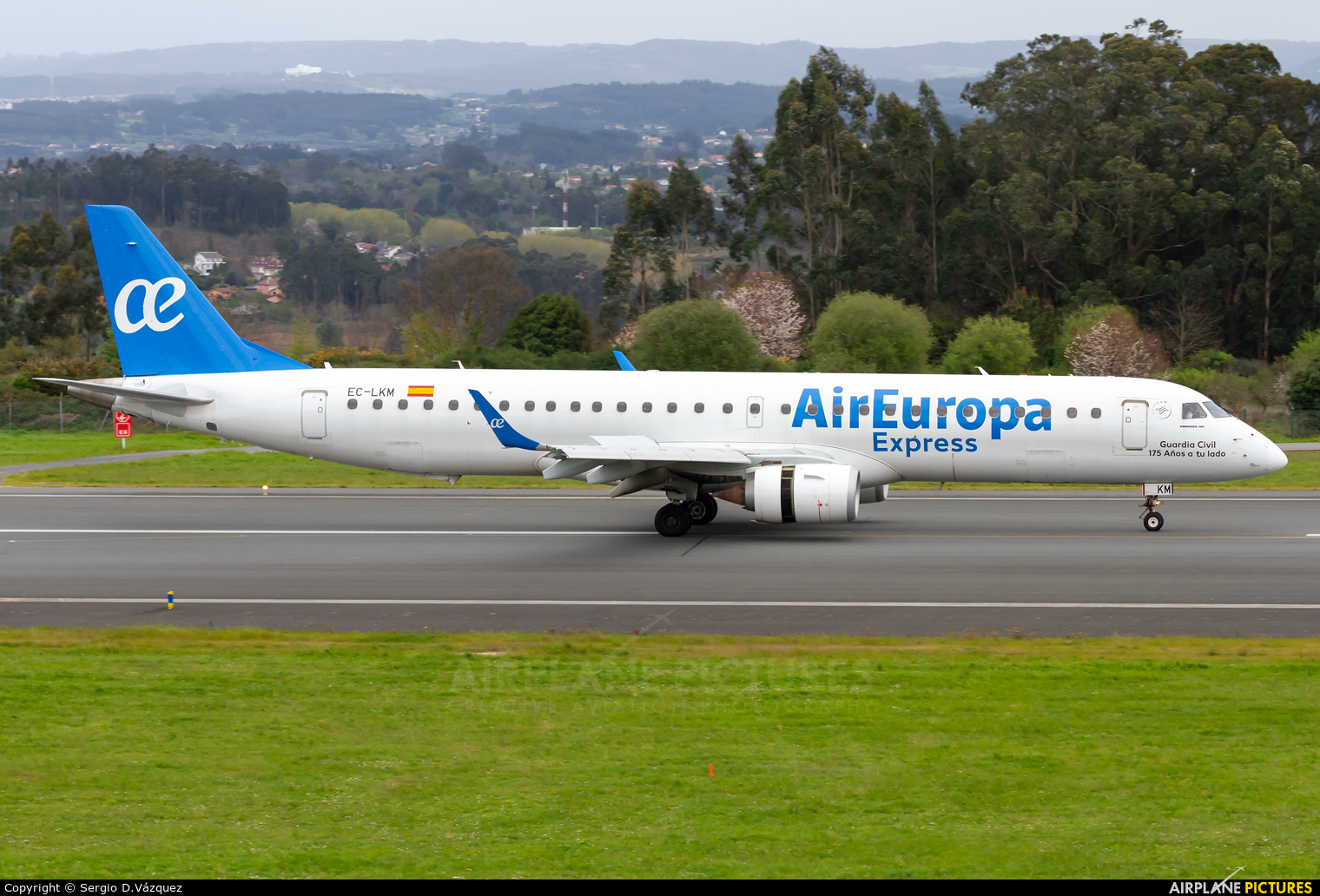 Air Europa Express EC-LKM aircraft at La Coruña