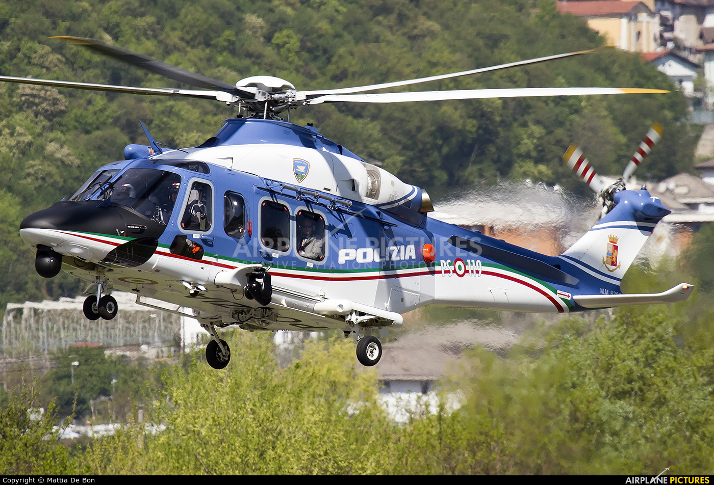 Italy - Police MM82034 aircraft at Trento - Mattarello