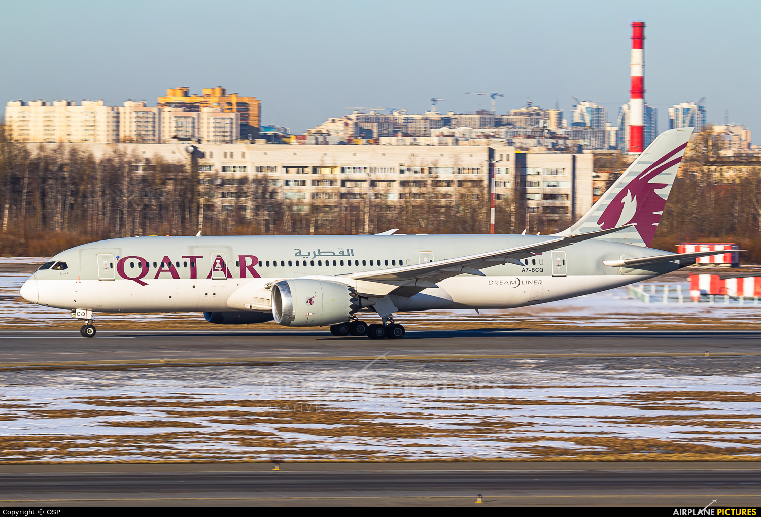 Qatar Airways A7-BCQ aircraft at St. Petersburg - Pulkovo