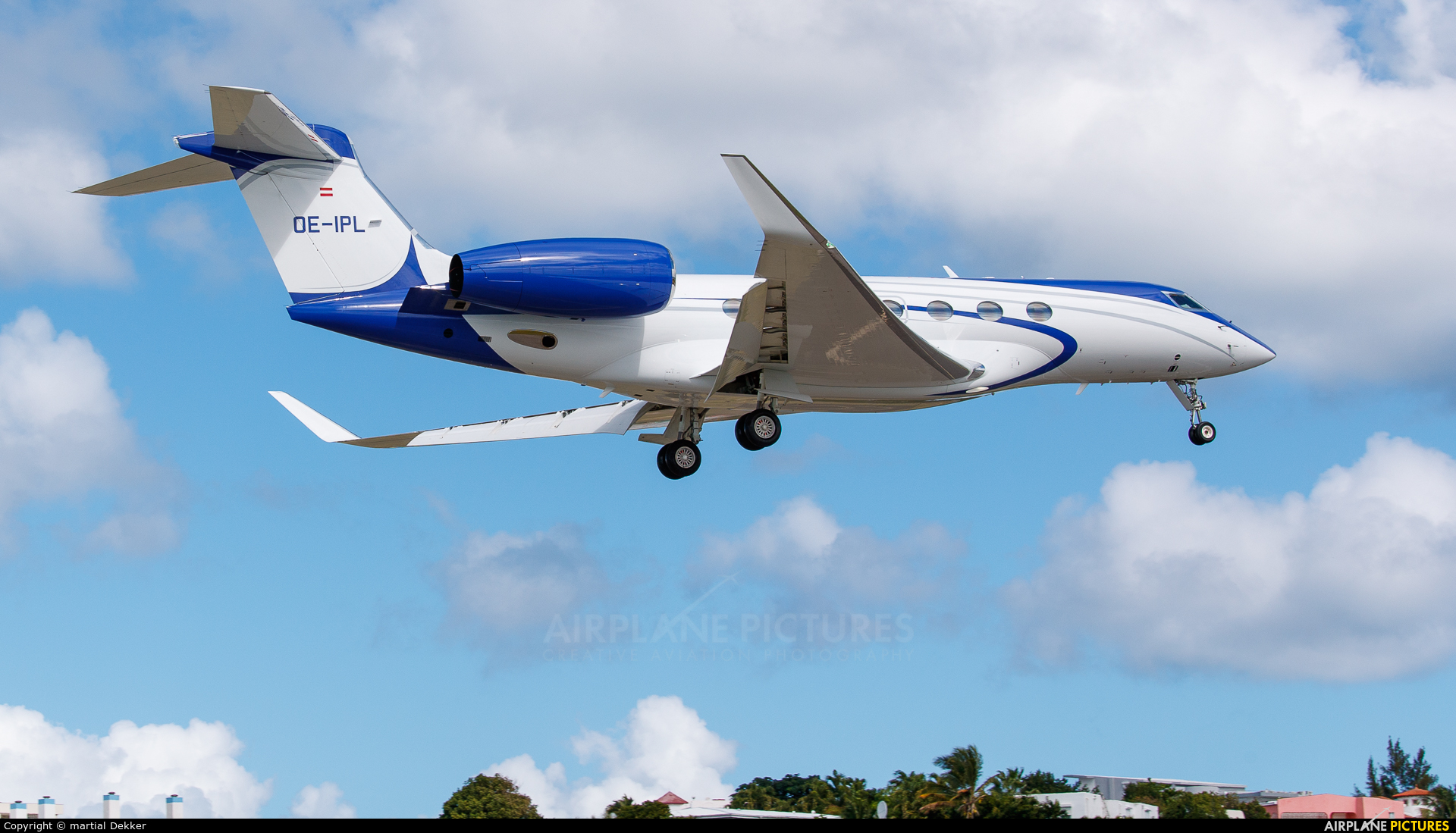 MJet Aviation OE-IPL aircraft at Sint Maarten - Princess Juliana Intl