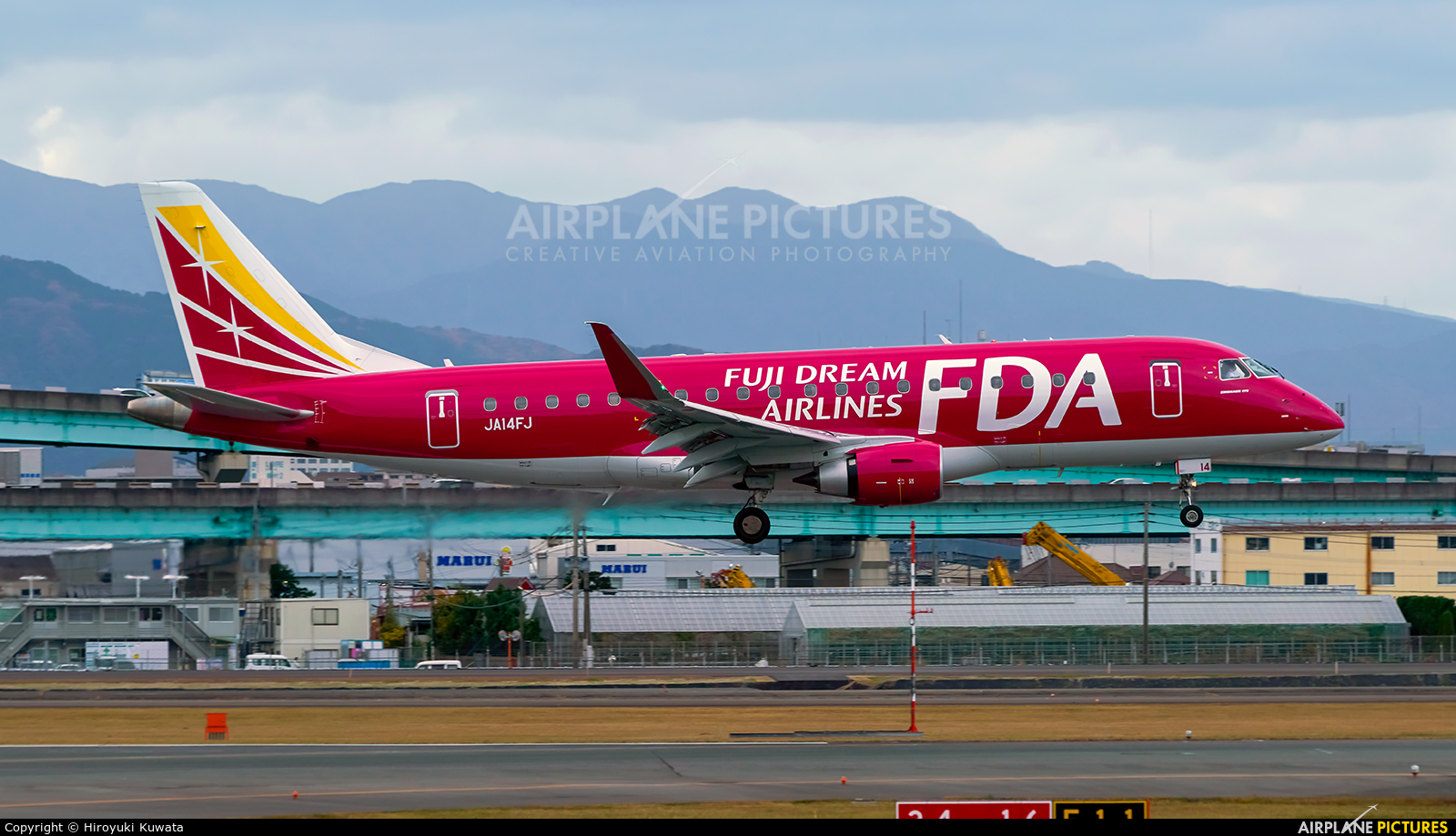 Fuji Dream Airlines JA14FJ aircraft at Fukuoka