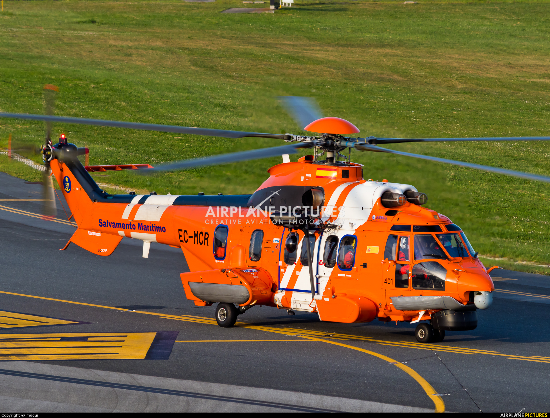 Spain - Coast Guard EC-MCR aircraft at La Coruña