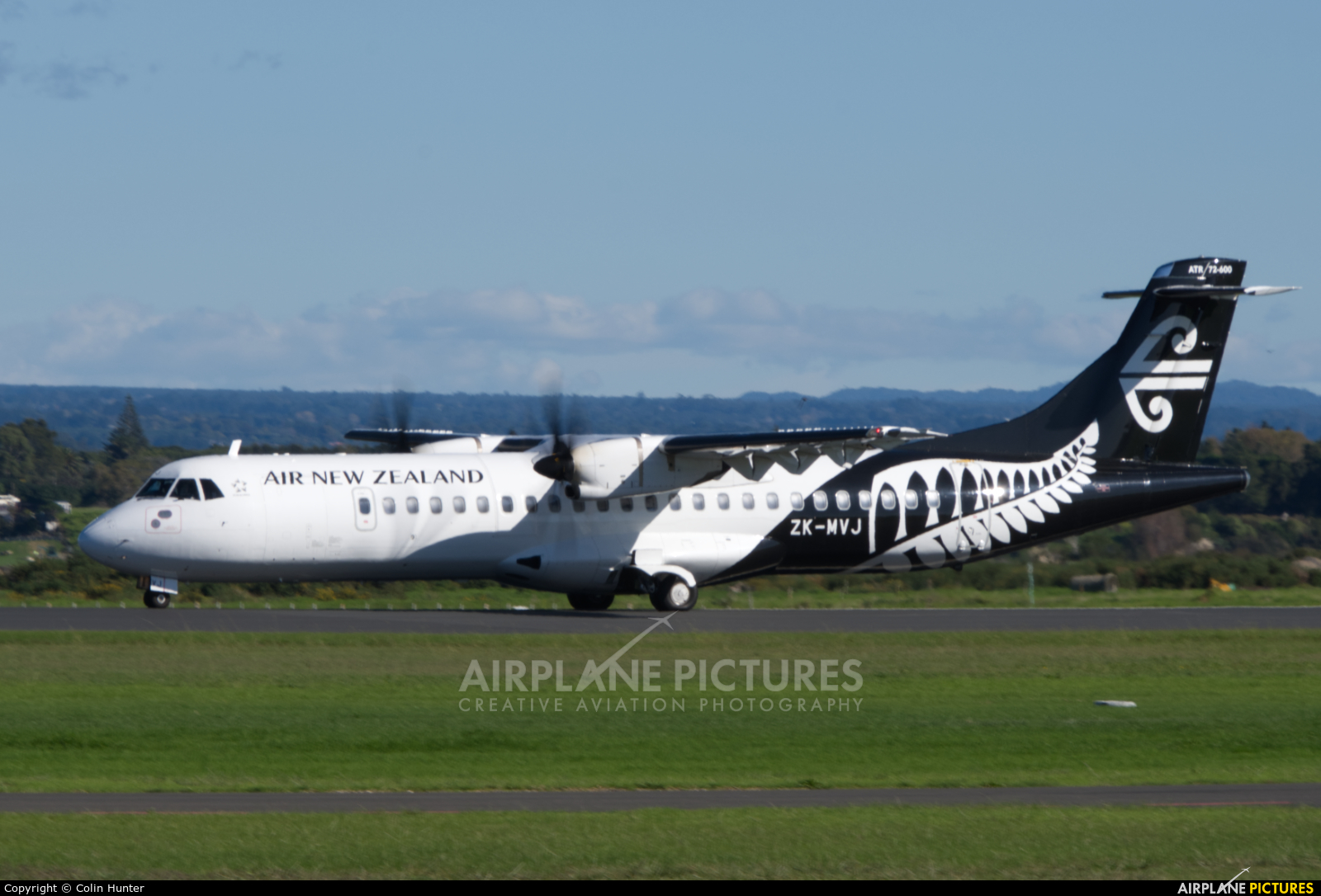 Air New Zealand ZK-MVJ aircraft at Tauranga