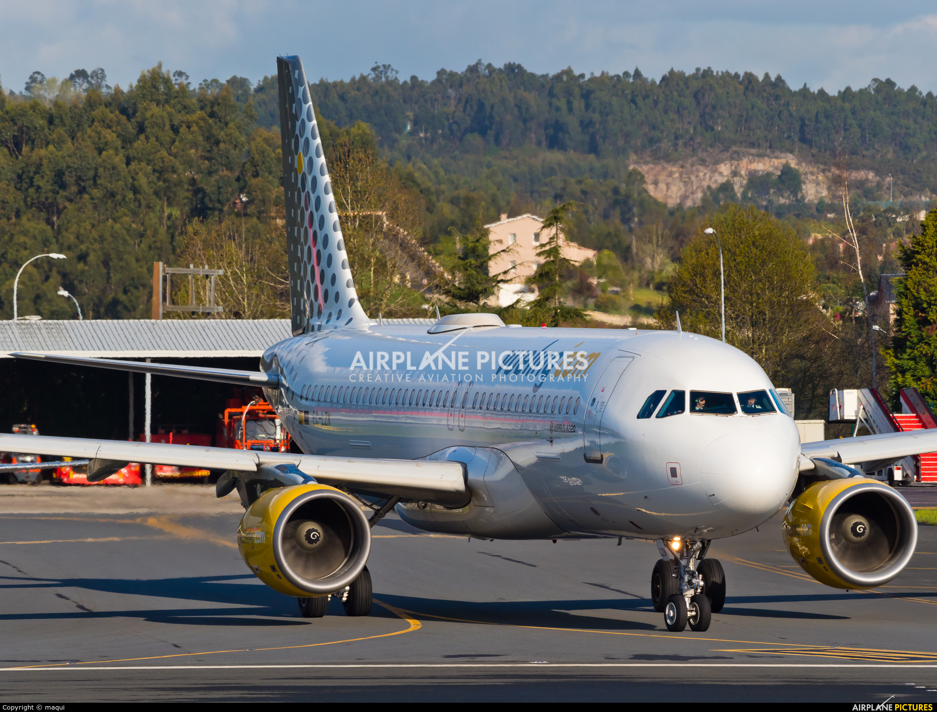 Vueling Airlines EC-LZN aircraft at La Coruña