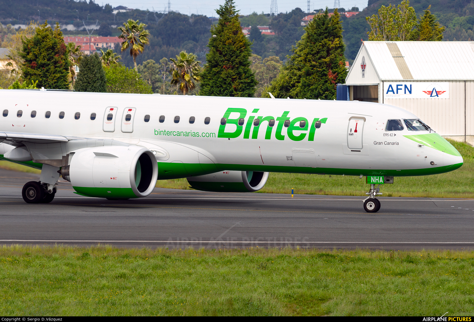 Binter Canarias EC-NHA aircraft at La Coruña