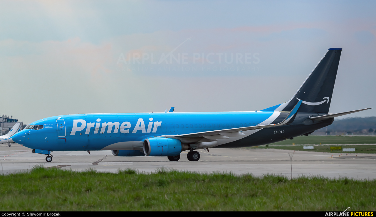 Amazon Prime Air EI-DAC aircraft at Katowice - Pyrzowice