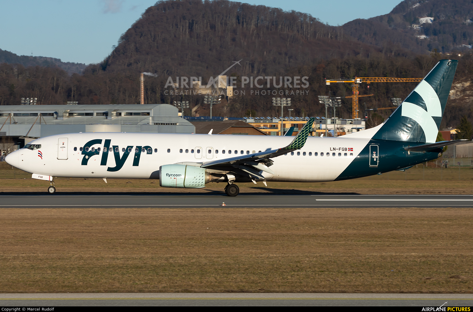 Flyr LN-FGB aircraft at Salzburg