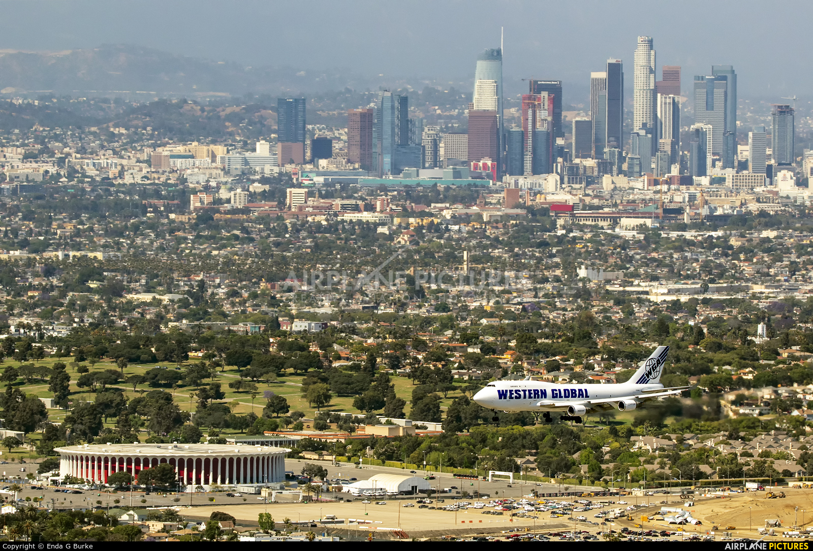 Western Global Airlines N356KD aircraft at Los Angeles Intl