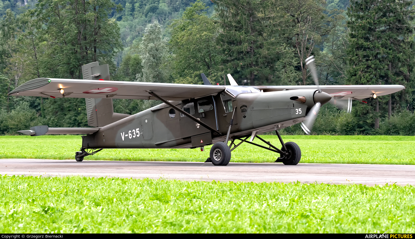 Switzerland - Air Force V-635 aircraft at Mollis