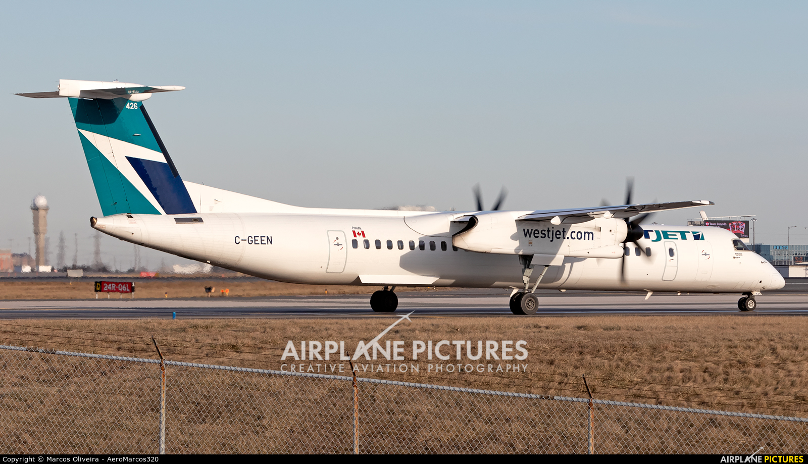 WestJet Encore C-GEEN aircraft at Toronto - Pearson Intl, ON
