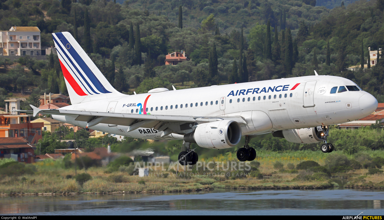 Air France F-GRXL aircraft at Corfu - Ioannis Kapodistrias