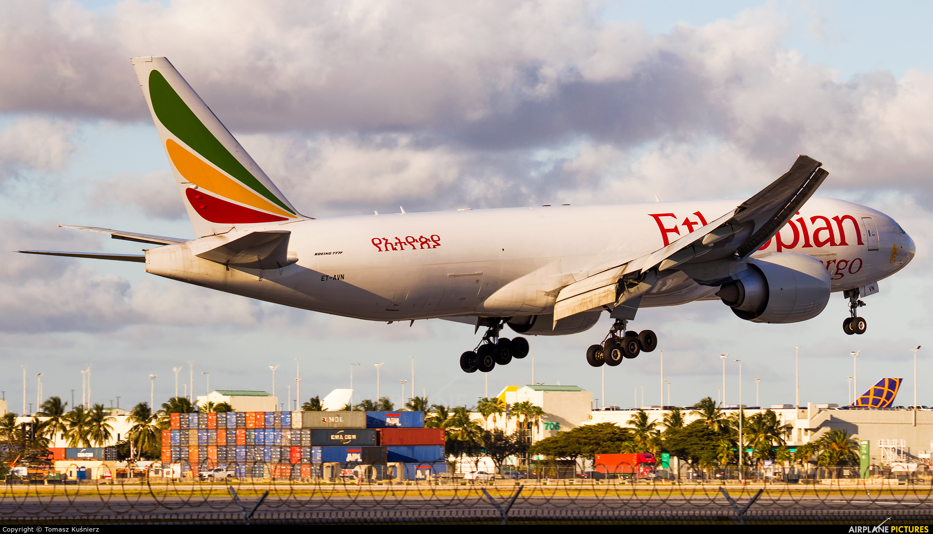 Ethiopian Cargo ET-AVN aircraft at Miami Intl