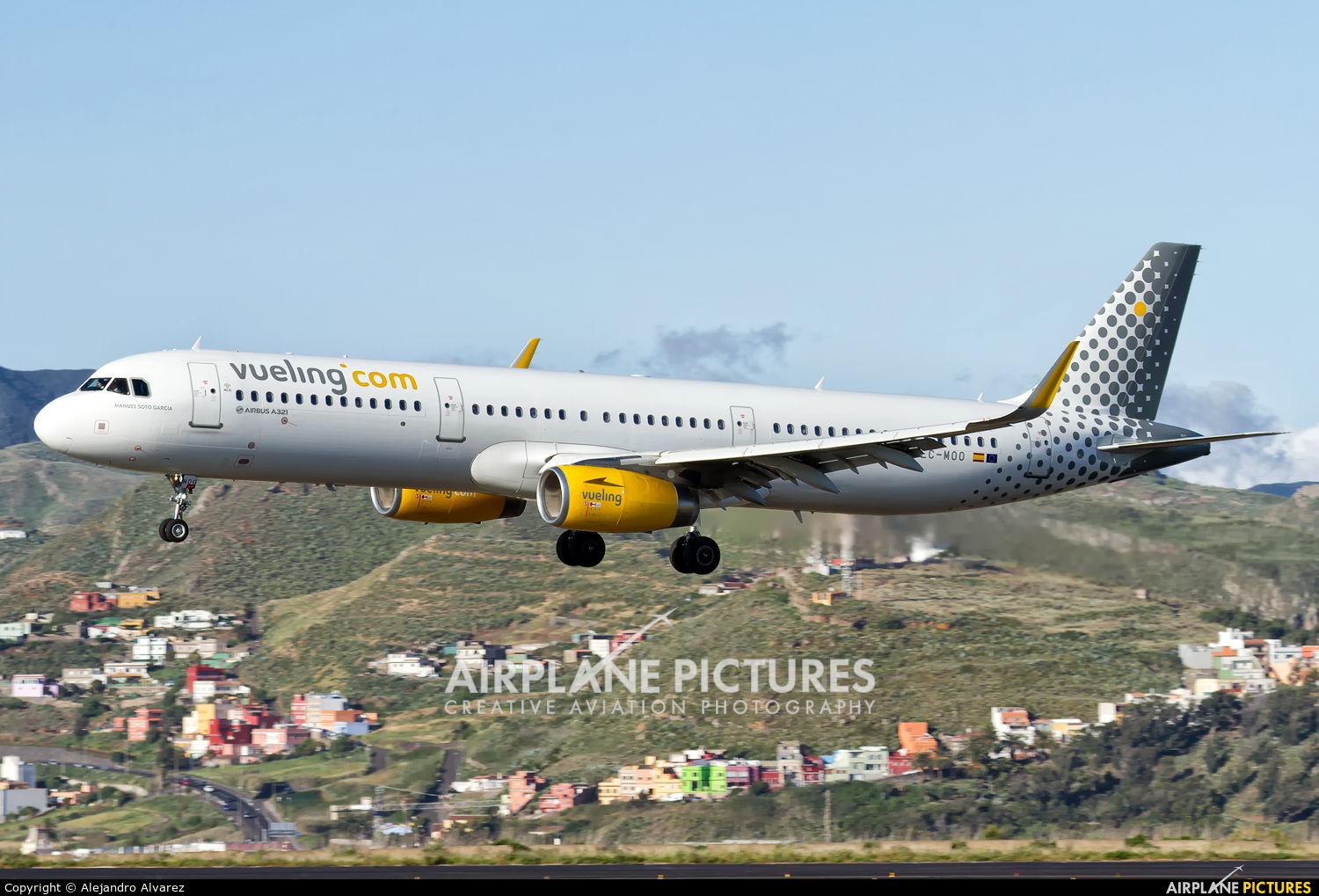 Vueling Airlines EC-MOO aircraft at Tenerife Norte - Los Rodeos