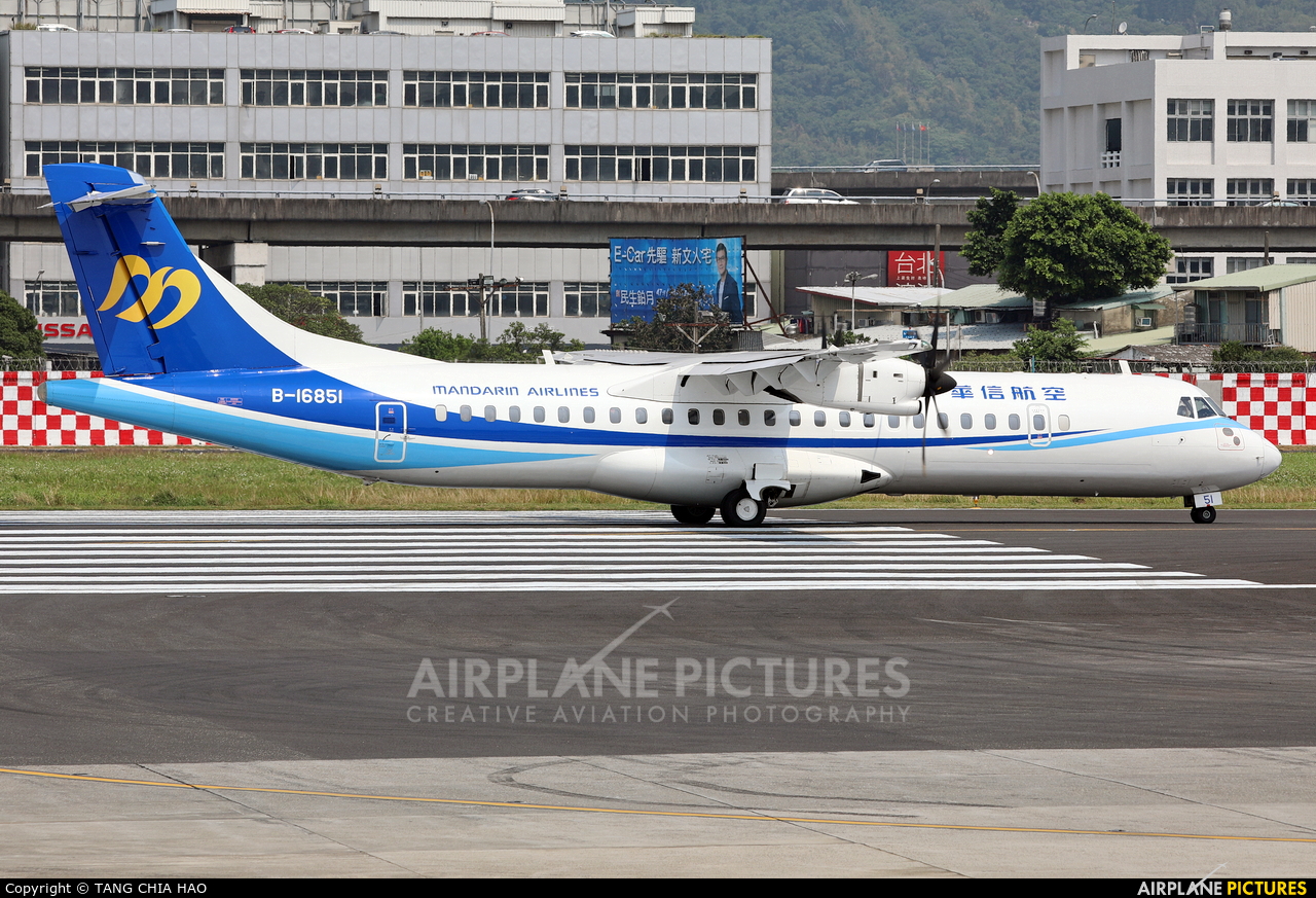 Mandarin Airlines B-16851 aircraft at Taipei Sung Shan/Songshan Airport