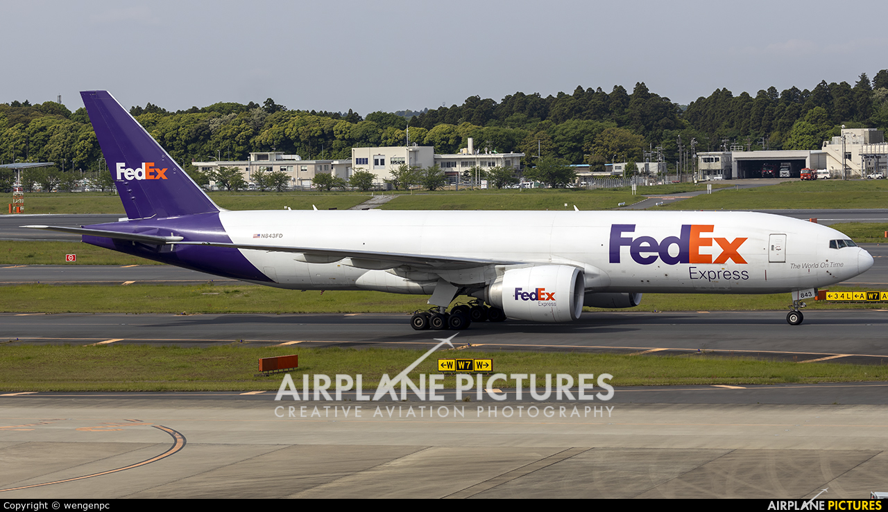 FedEx Federal Express N843FD aircraft at Tokyo - Narita Intl