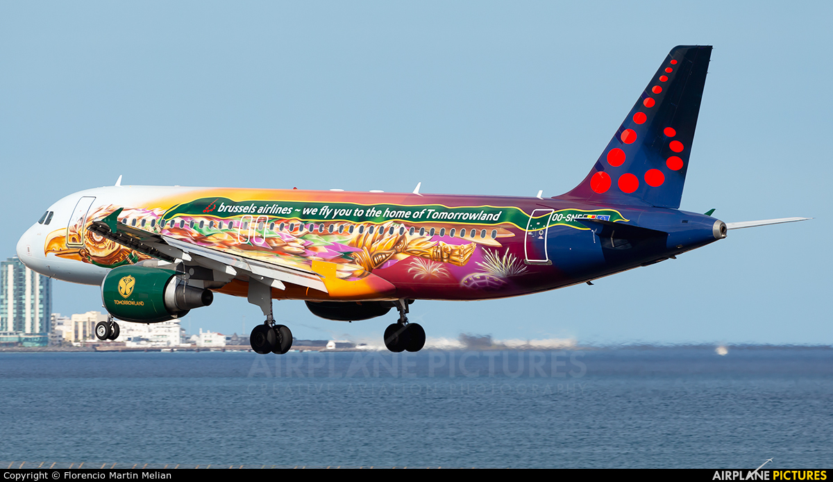 Brussels Airlines OO-SNF aircraft at Lanzarote - Arrecife