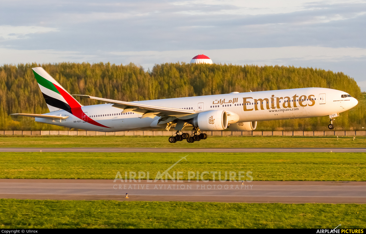 Emirates Airlines A6-ECY aircraft at St. Petersburg - Pulkovo
