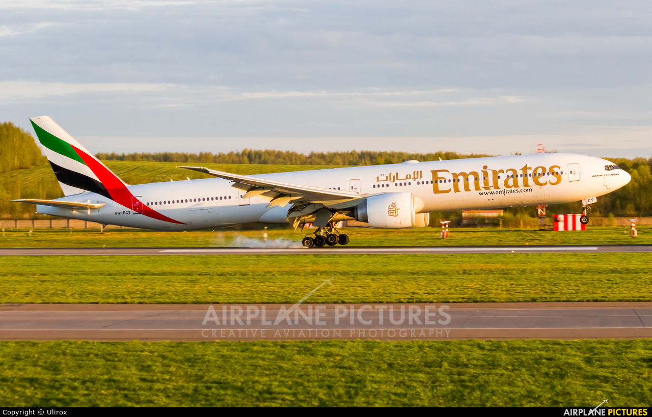 Emirates Airlines A6-ECY aircraft at St. Petersburg - Pulkovo