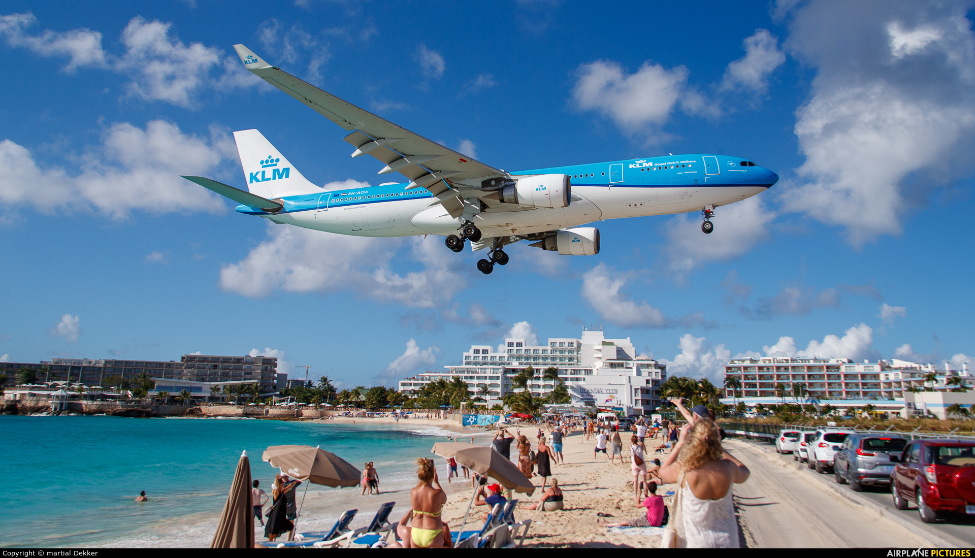 KLM PH-AOA aircraft at Sint Maarten - Princess Juliana Intl