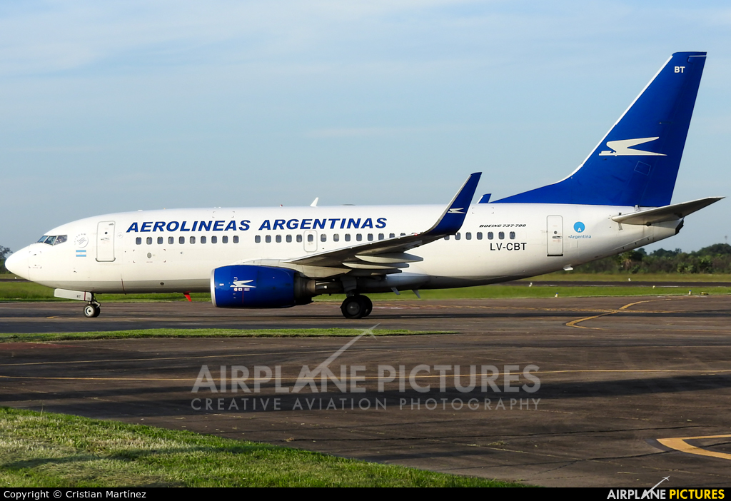 Aerolineas Argentinas LV-CBT aircraft at Formosa Intl
