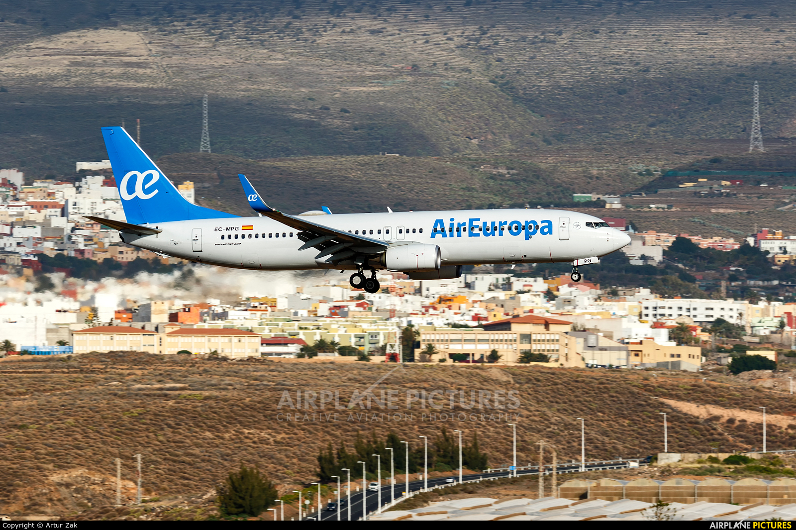 Air Europa EC-MPG aircraft at Aeropuerto de Gran Canaria
