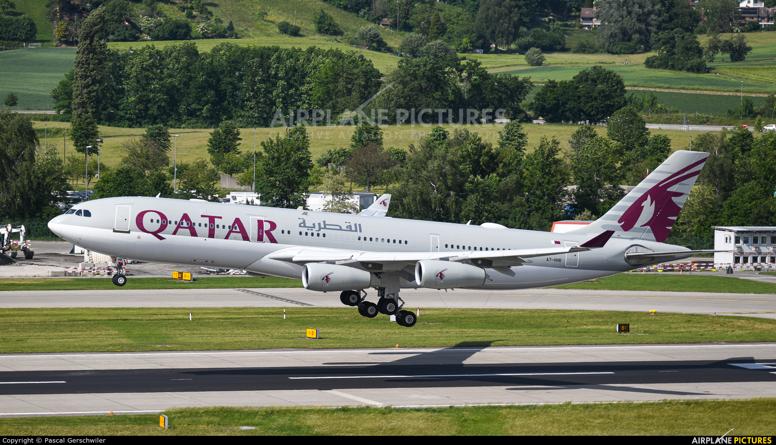 Qatar Amiri Flight A7-HHK aircraft at Zurich
