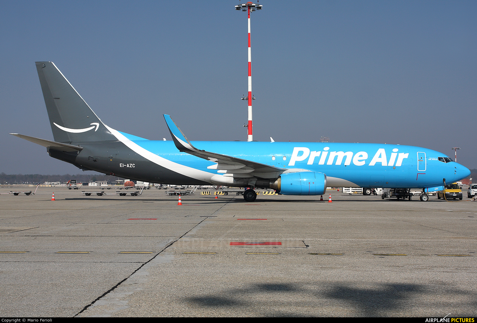 Amazon Prime Air EI-AZC aircraft at Milan - Malpensa
