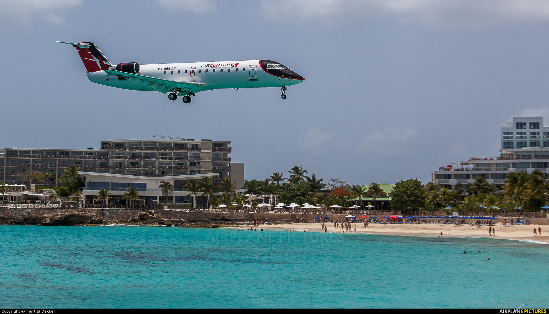 Air Century HI1058 aircraft at Sint Maarten - Princess Juliana Intl