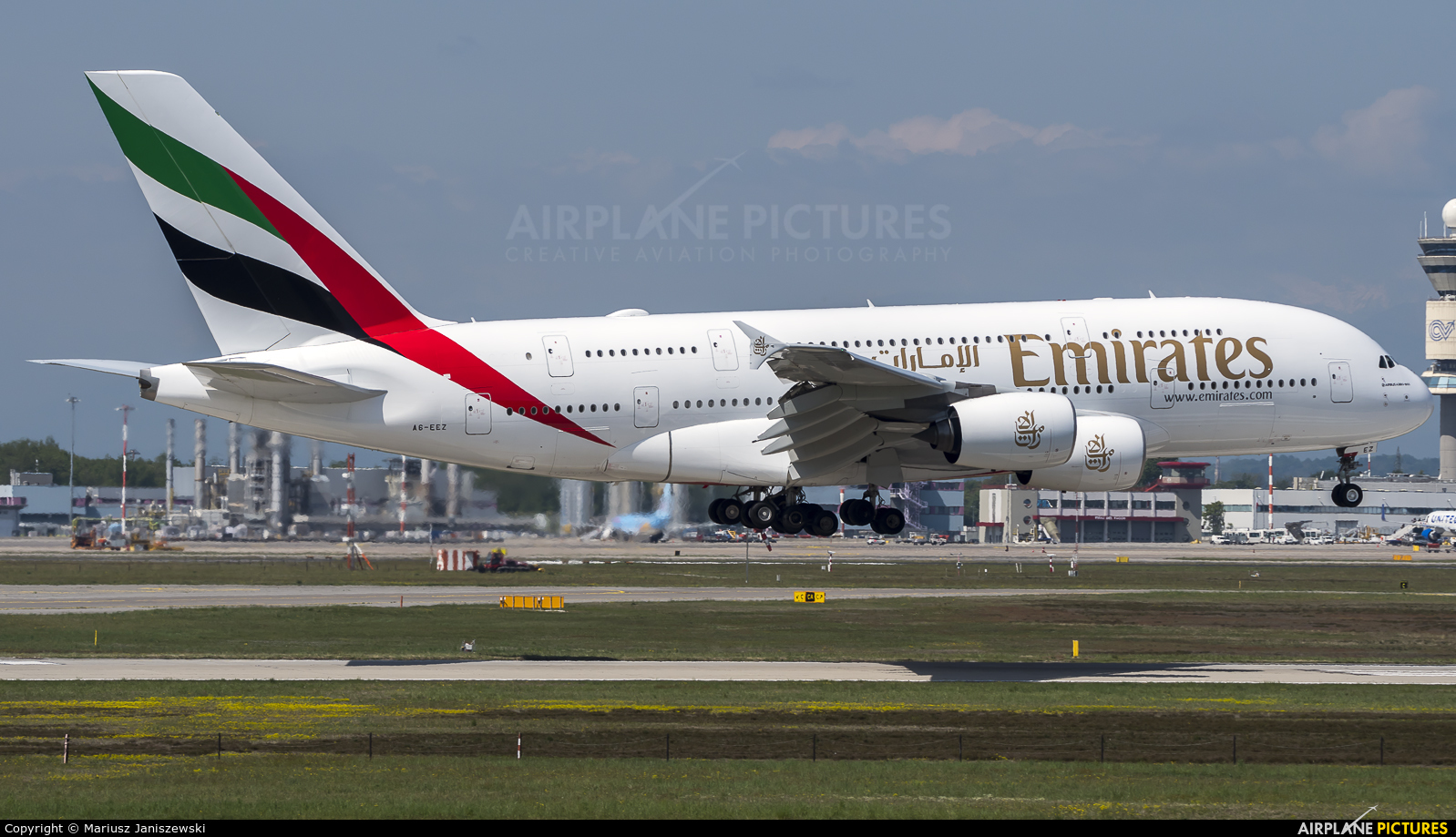 Emirates Airlines A6-EEZ aircraft at Milan - Malpensa
