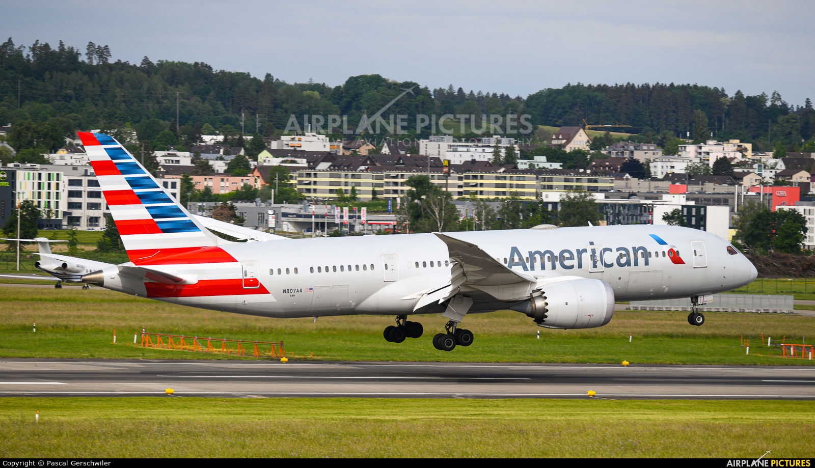 American Airlines N807AA aircraft at Zurich