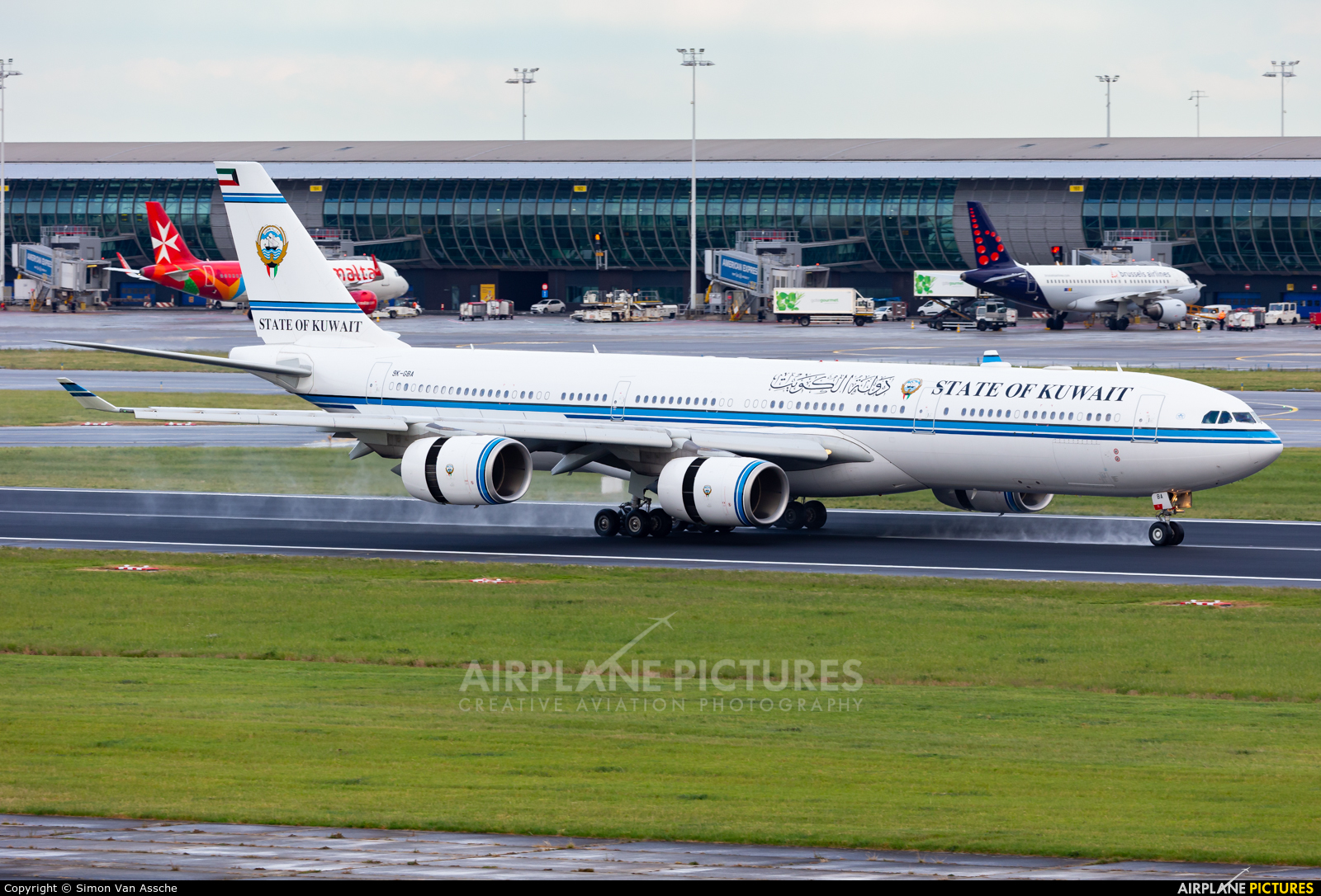 Kuwait - Government 9K-GBA aircraft at Brussels - Zaventem
