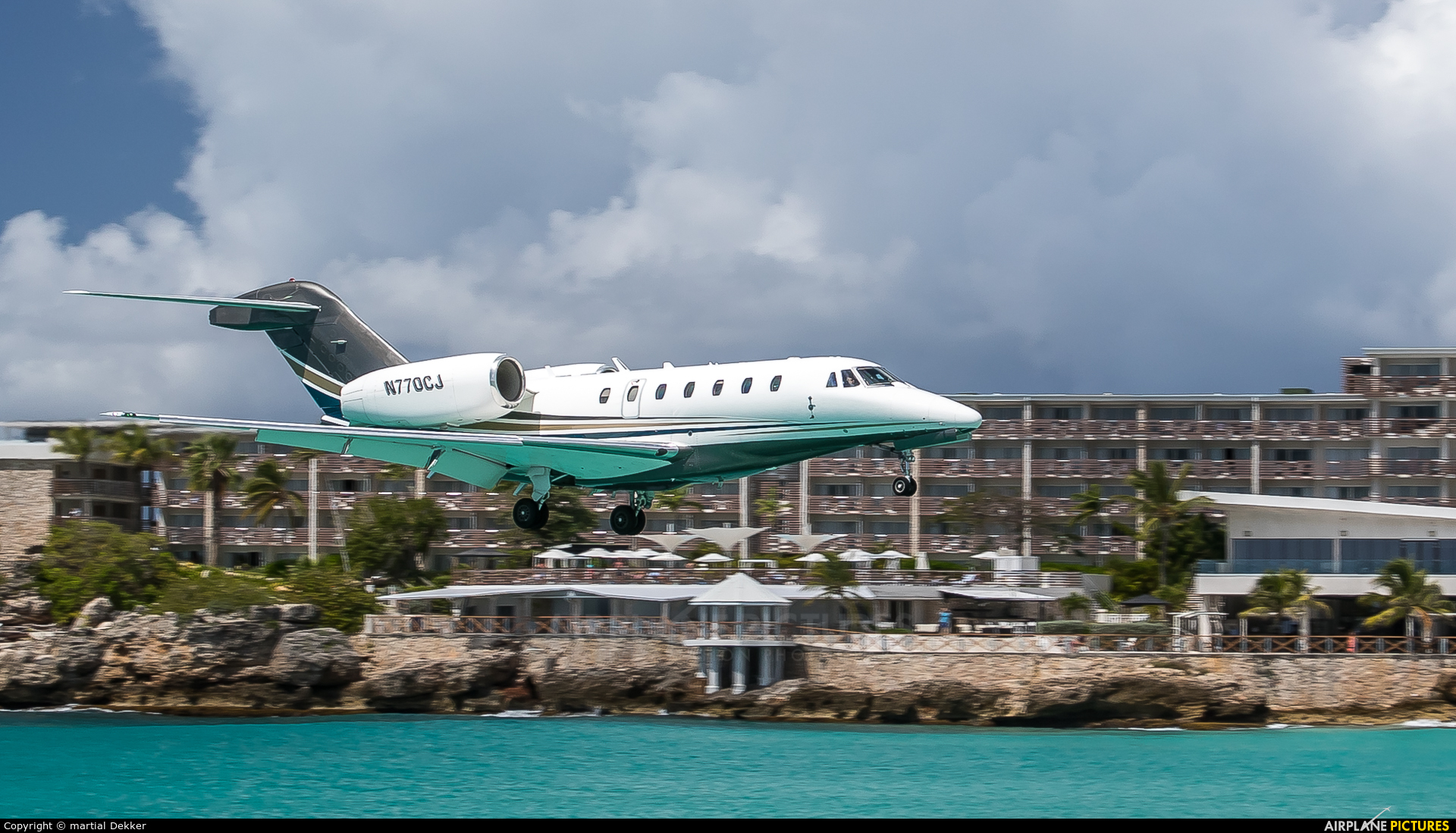 Private N770CJ aircraft at Sint Maarten - Princess Juliana Intl