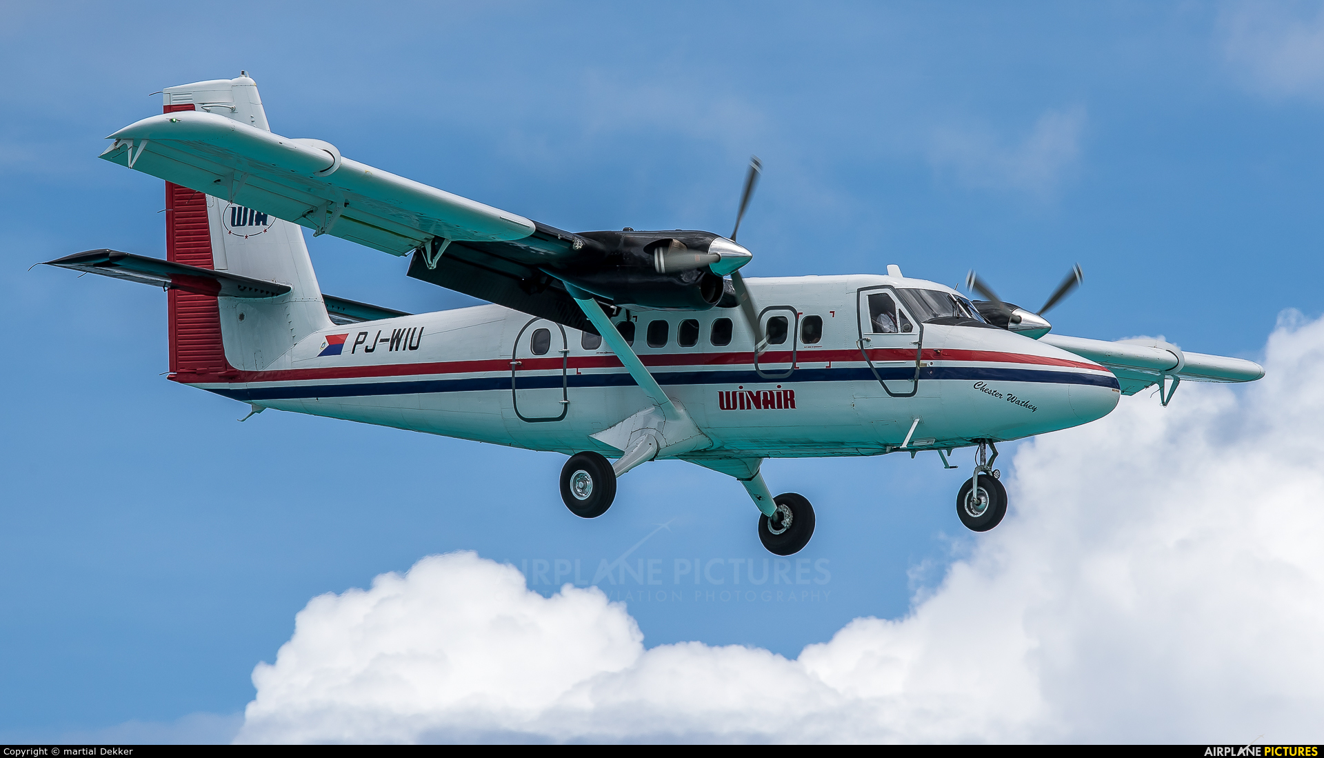 Winair PJ-WIU aircraft at Sint Maarten - Princess Juliana Intl