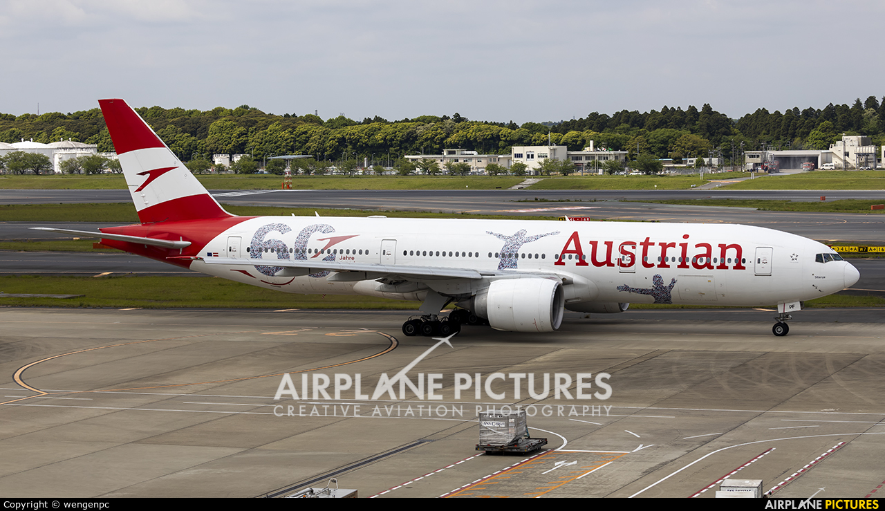 Austrian Airlines OE-LPF aircraft at Tokyo - Narita Intl