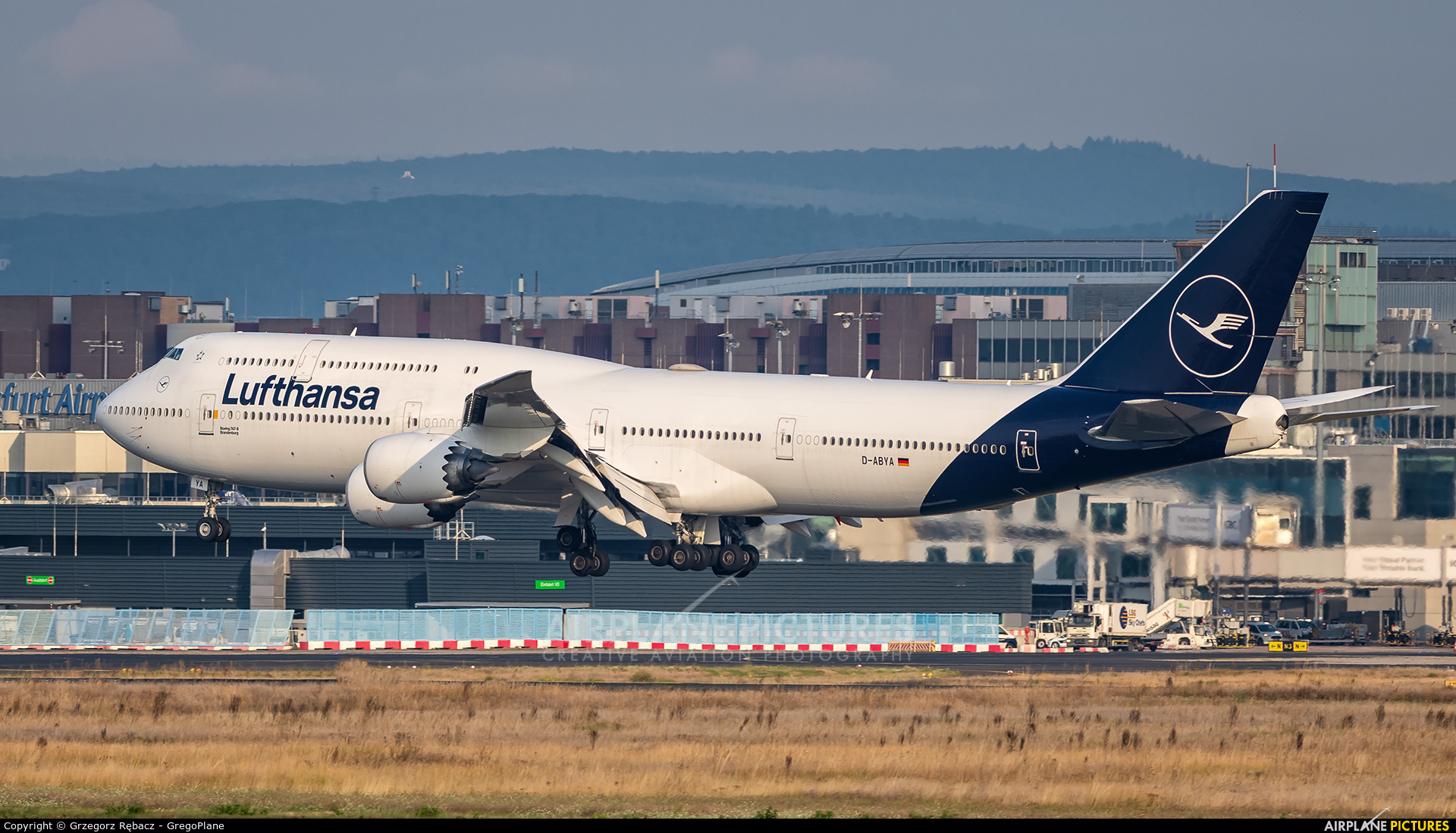 Lufthansa D-ABYA aircraft at Frankfurt