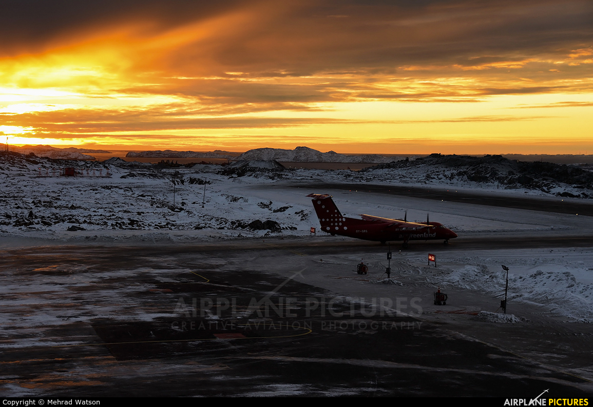 Air Greenland OY-GRG aircraft at Nuuk