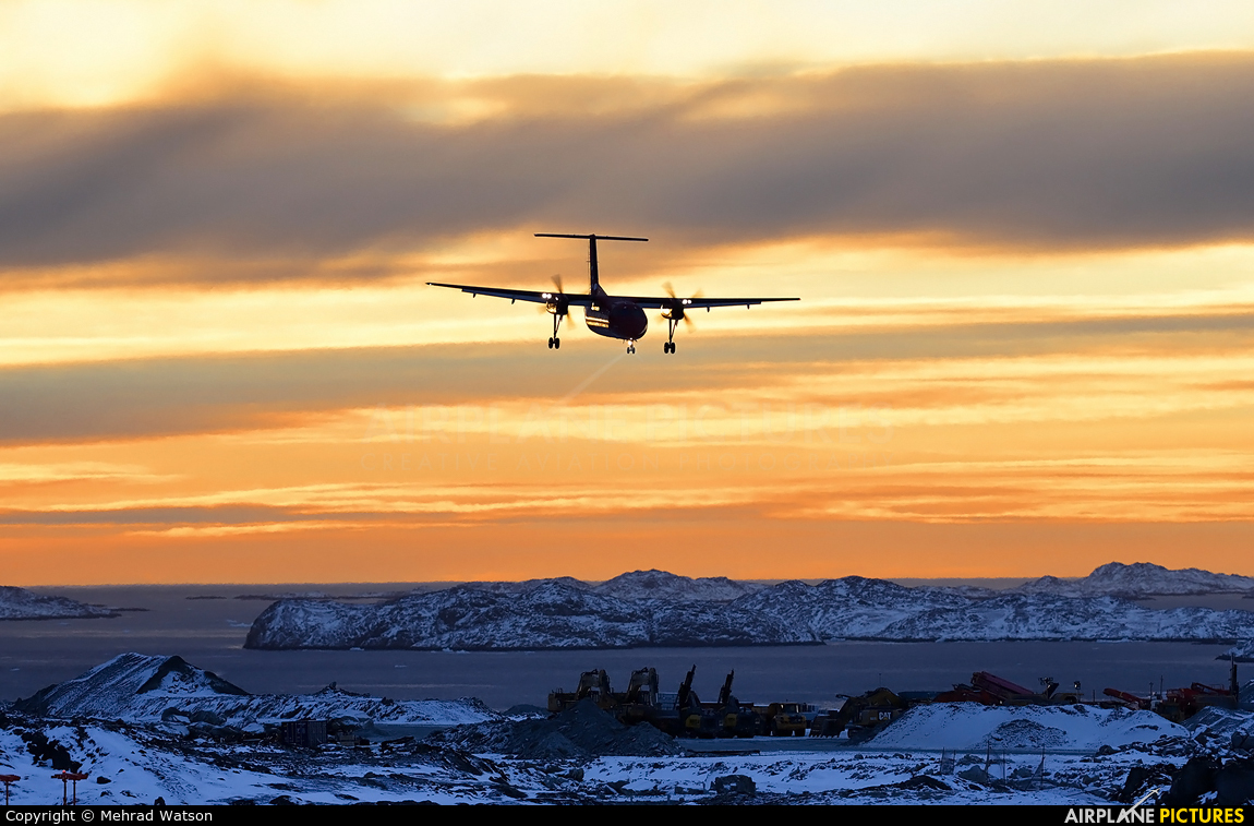 Air Greenland OY-GRO aircraft at Nuuk